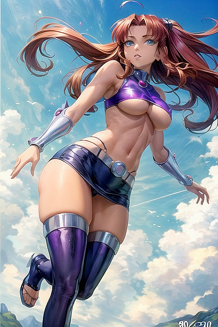 Flying Fast with Full-Body Picture in Detailed Hentai Adventures