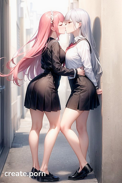 Long-Haired Skinny Girl 18+s Pleasure Each Other in HentaiErotic Adventures