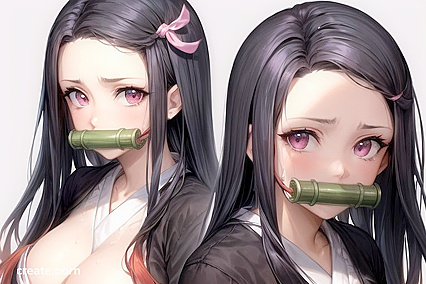 Nezuko from Demon Slayer Gets Missionary Creampie with Tearful Pleasure
