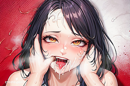Mature Black-Haired Beauty Shows Off Her Busty Charms in hentai