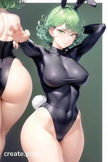 Tatsumaki from One Punch Man Flexes Her Yoga Skills in Front View Hentai Ecstasy