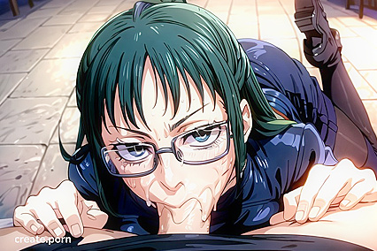Naked blowjob leading to  cumshot in hentai ai porn
