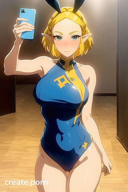 Zelda Blushes in Embarrassment During Intimate Moments in Detailed Hentai Images