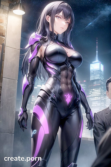 Fit Tattooed Girl 18+ in Robot Armor for  Hentai Picture