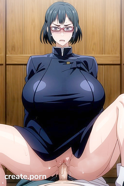 Blushing Beauty with Thick Wide Hips in Seductive Hentai Picture
