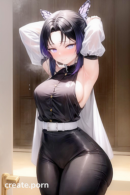 Extremely Large Ass and Expanding Breasts in Camel Toe hentai Picture