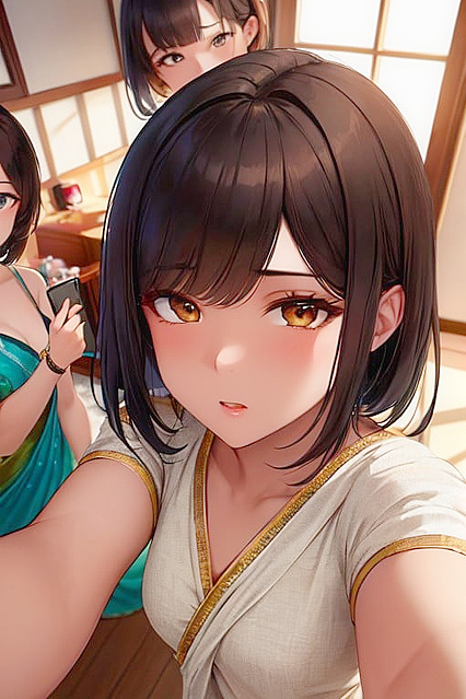 South Asian Couple Takes Sexy selfies in steaming hentai Picture