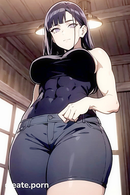 Small Breasts Bounce Wildly in Bottom-Up View Hentai Picture