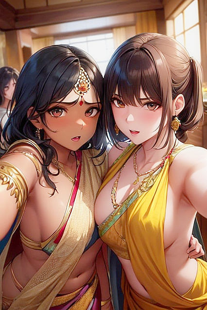 South Asian Beauty Takes Sexy Noontime Selfies in Steaming Hentai Images