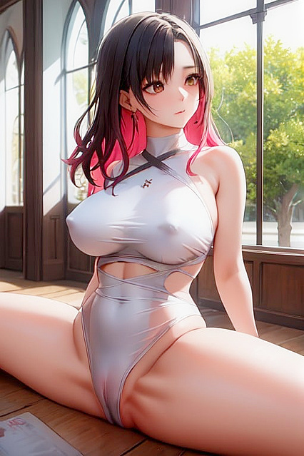 Noon Hentai Fun with Camel Toe and Two Horny Partners