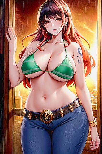 Fat Girl 18+ Enjoys Sunset Pleasure in Korean Hentai Adventure