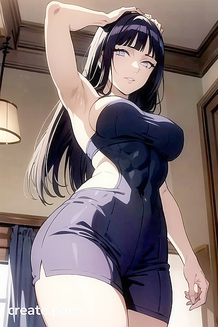 Naked Muscular Babe with Small Breasts in Steamy Hentai Picture