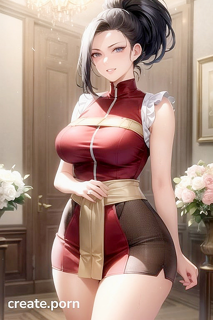 Thick Waist and Natural Breasts in Seductive Hentai Picture