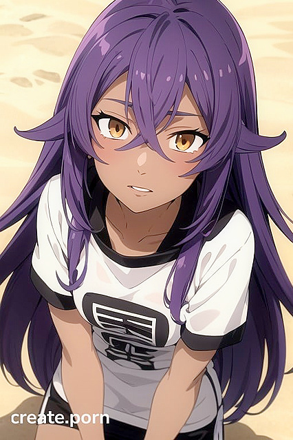 Oversized T-Shirt Hides Her Medium Breasts in Busty Demon Girl 18+ Hentai Picture