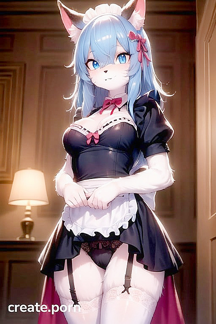 Rem from Re –Zero Enjoying Wild Furry Hentai Picture with a Massive Cock