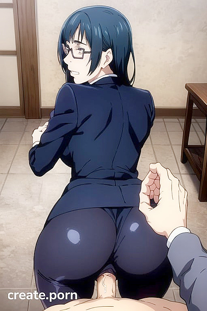 Maki Zenin from Jujutsu Kaisen Trembles in Fearful Hentai Pleasure