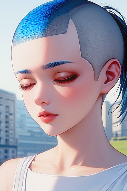 Sunny's Ponytailed Pleasure in Heartfelt Hentai Images