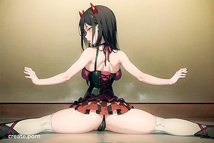 Rear View Splits Lead to StandingCreampie inMindBlowing Hentai Picture