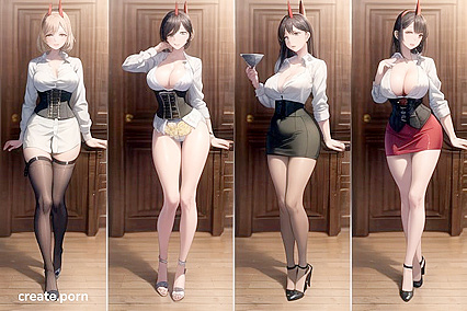 Ultra-Detailed Corset and Stockings Fantasy in Seductive Hentai Picture