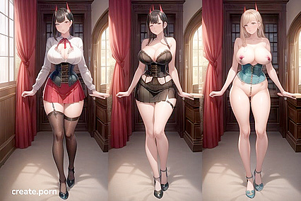 Corseted Beauty Gets Loaded with Creampie and FacialCumshots in Hentai