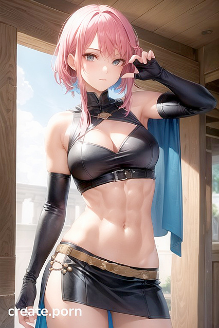 Lightning from Final Fantasy PosesFit for Steamy Hentai Picture