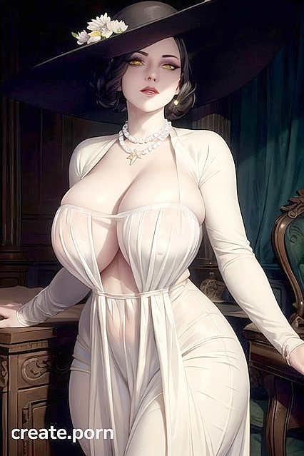 Lady Dimitrescu from Resident Evil Seduces with Her Massive Breasts in Hentai AI Porn