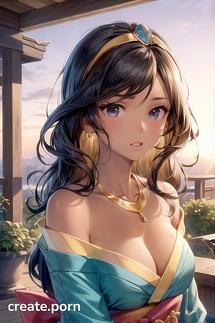 Necklace and Diadem Adornments Enhance Gazebo hentai Pleasures