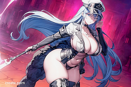 Esdeath from Akame ga ! Rocks Massive Tits and Ass in Busty Hentai Picture