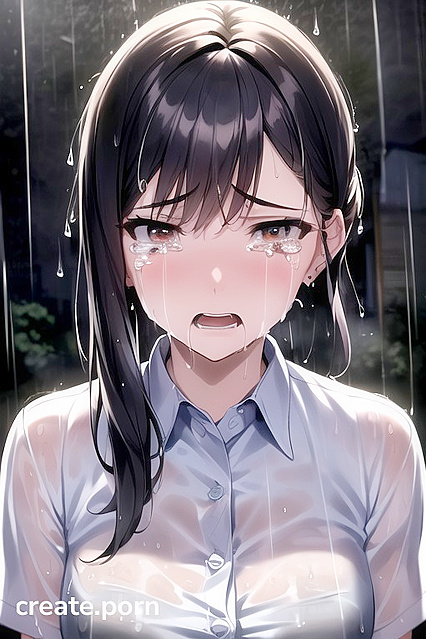 Raining Night Tears – Emotional hentai Images with  Moments