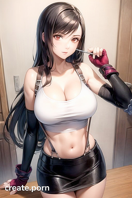 Tifa Lockhart from Final Fantasy Turned Trans in Seductive Hentai Images