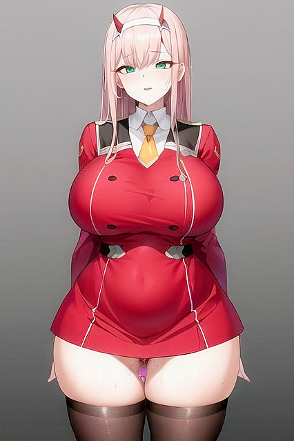 Rounded Ass and Breasts in Standing Position for Erotic Hentai Pleasure