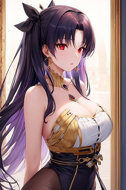 Fat Girl 18+ with Arms Bound Behind Her in Close-Up Hentai Picture