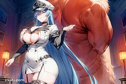 Huge-Assed Beauty with Enormous Breasts Takes On All Comers in Steamy Hentai Picture