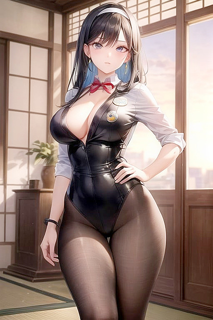 Flight Attendant Gets naughty at Sunset in Japanese hentai Adventures