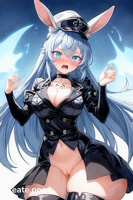 Esdeath from Akame ga ! Shows Off Her Massive Curves in Thick-Line Hentai Picture
