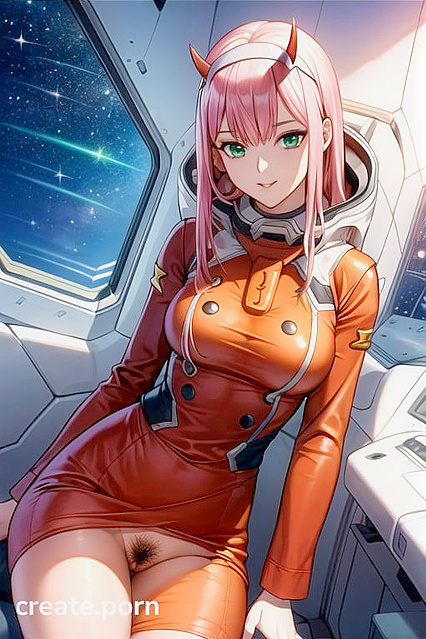 Zero Two from Darling in the FranXX Gets Intimate in Spacecraft hentai Picture