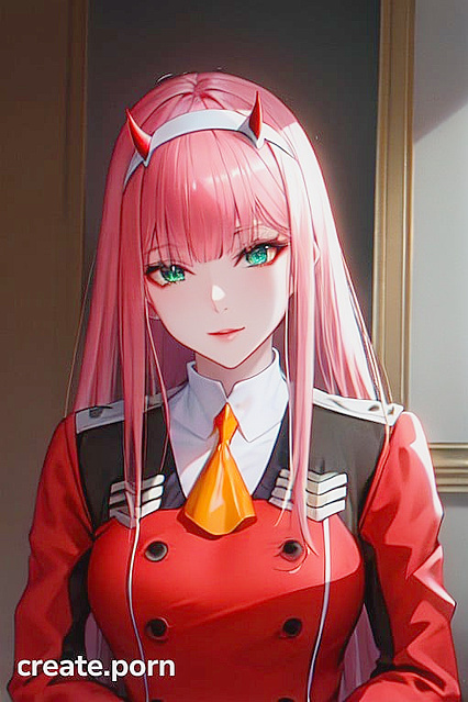 Zero Two from Darling in the FranXX in Seductive Hentai Images