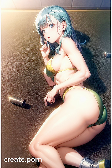 Ultra-Detailed Fit Girl 18+ Laid Out for Sensual Hentai Pleasure