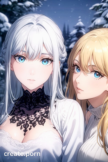 Detailed Nighttime Hentai Image with Two Passionate Lovers Exploring Pleasure