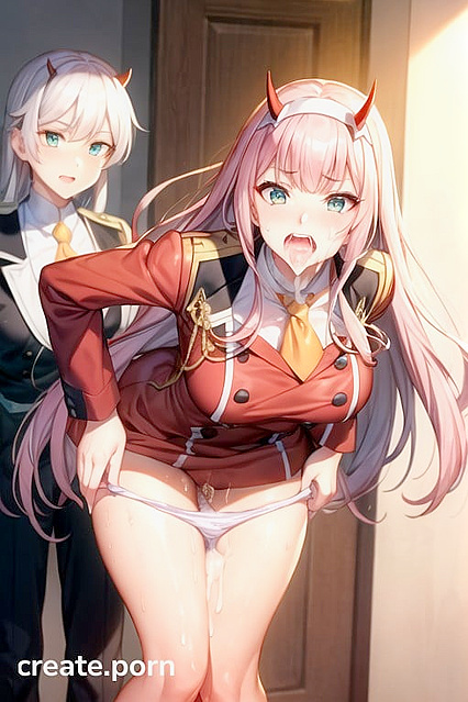 Zero Two from Darling in the FranXX Explodes in  Hentai Orgasms