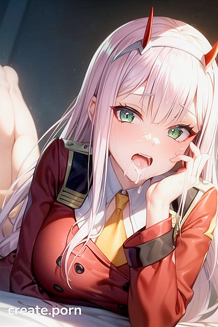 Zero Two from Darling in the FranXX Explodes into  Solo Hentai Orgasms