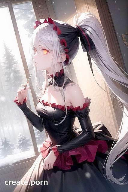Shalltear Bloodfallen from Overlord Enjoys  Nighttime Forest Hentai Picture