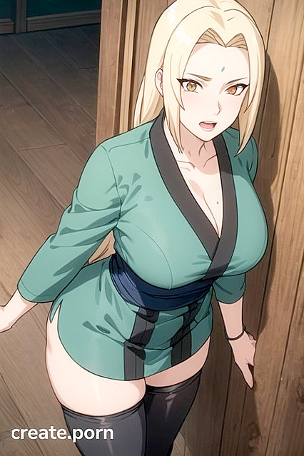 Tsunade from Naruto Seduces in Nylon Stockings for Steamy Hentai Pleasure