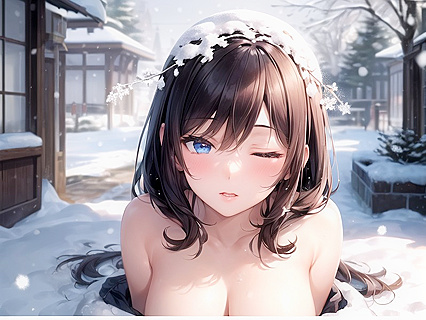 Fat Chick Gets Wild inSnowy Hentai Adventure