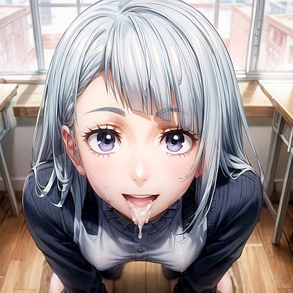 Soft Pastel Front View Cumshots in Sensual Hentai Picture