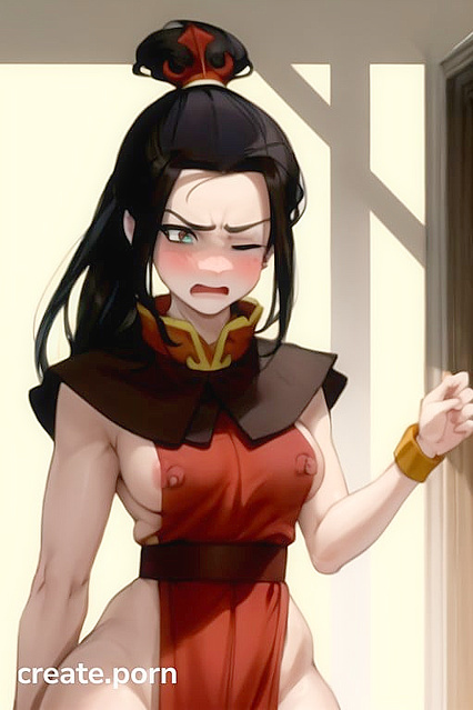 Naked and Disgusted – Pinched Cheeks in Steamy Hentai Images