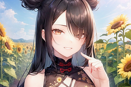 Winking in the Sunflower Field – A Surreal Night Hentai Adventure