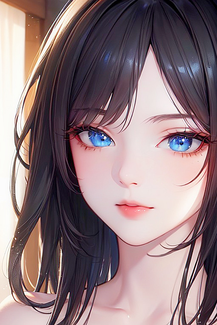 Princess with Blue Eyes and Black Hair Seduced in School Hentai Fantasy