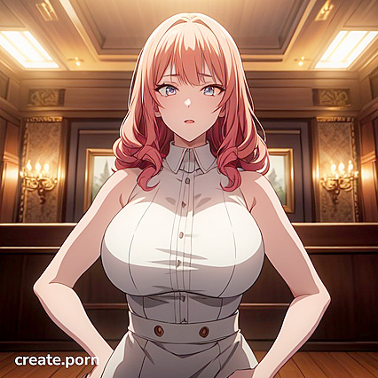Hentai Screencap – seductive Pose with Hands on Hips