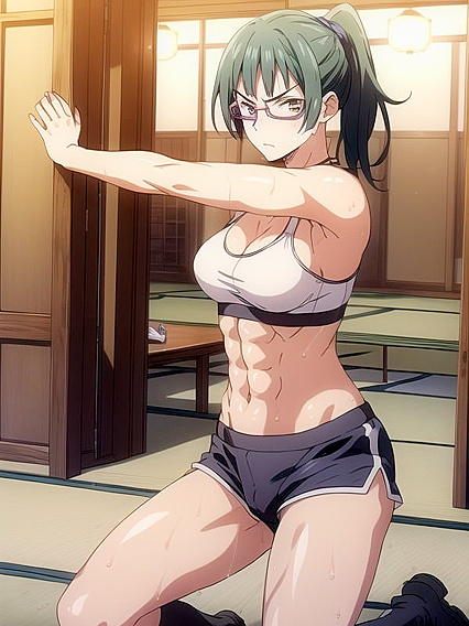 Muscular Dude in Combat Boots Dominates on Tatami in Steamy Hentai Picture